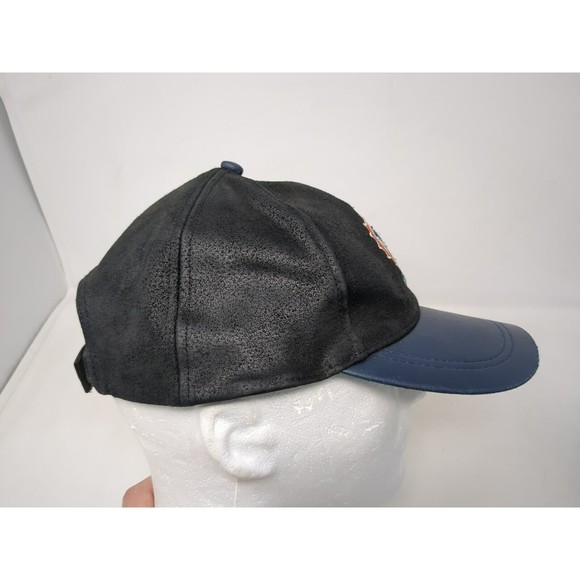 Miami Dolphins Drew Pearson NFL Leather Black Snapback Baseball Hat‎ Cap VTG 90s - Picture 4 of 9